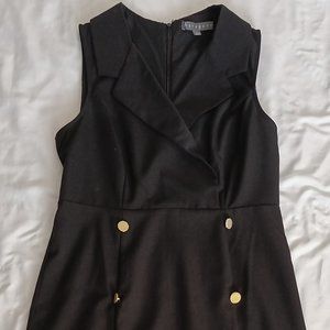 Sharagano Black Bodycon Sleeveless Dress